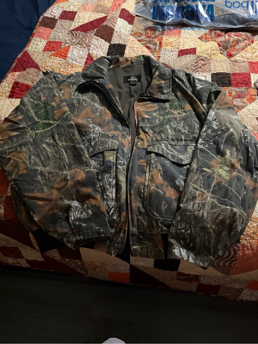RedHead Men's Camo Field Jacket in Green and Brown